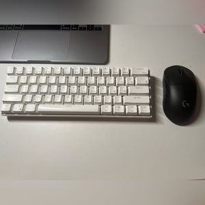 Gaming laptop and logistic mouse